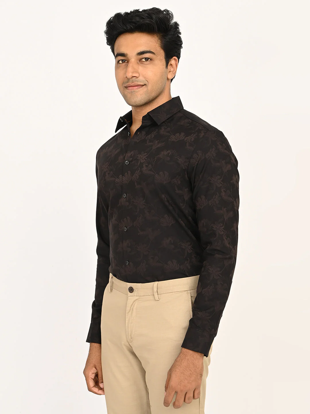 Men's Printed Full Sleeves Cotton Shirt - Image 2