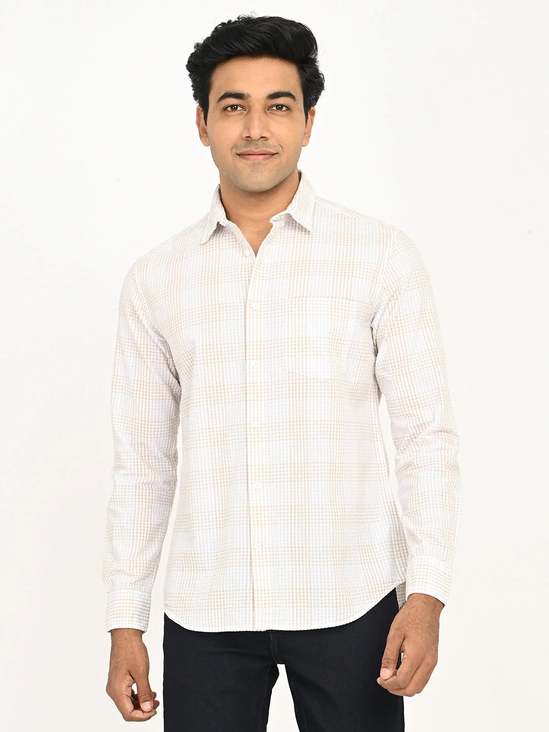 Men's Printed Full Sleeves Cotton Shirt