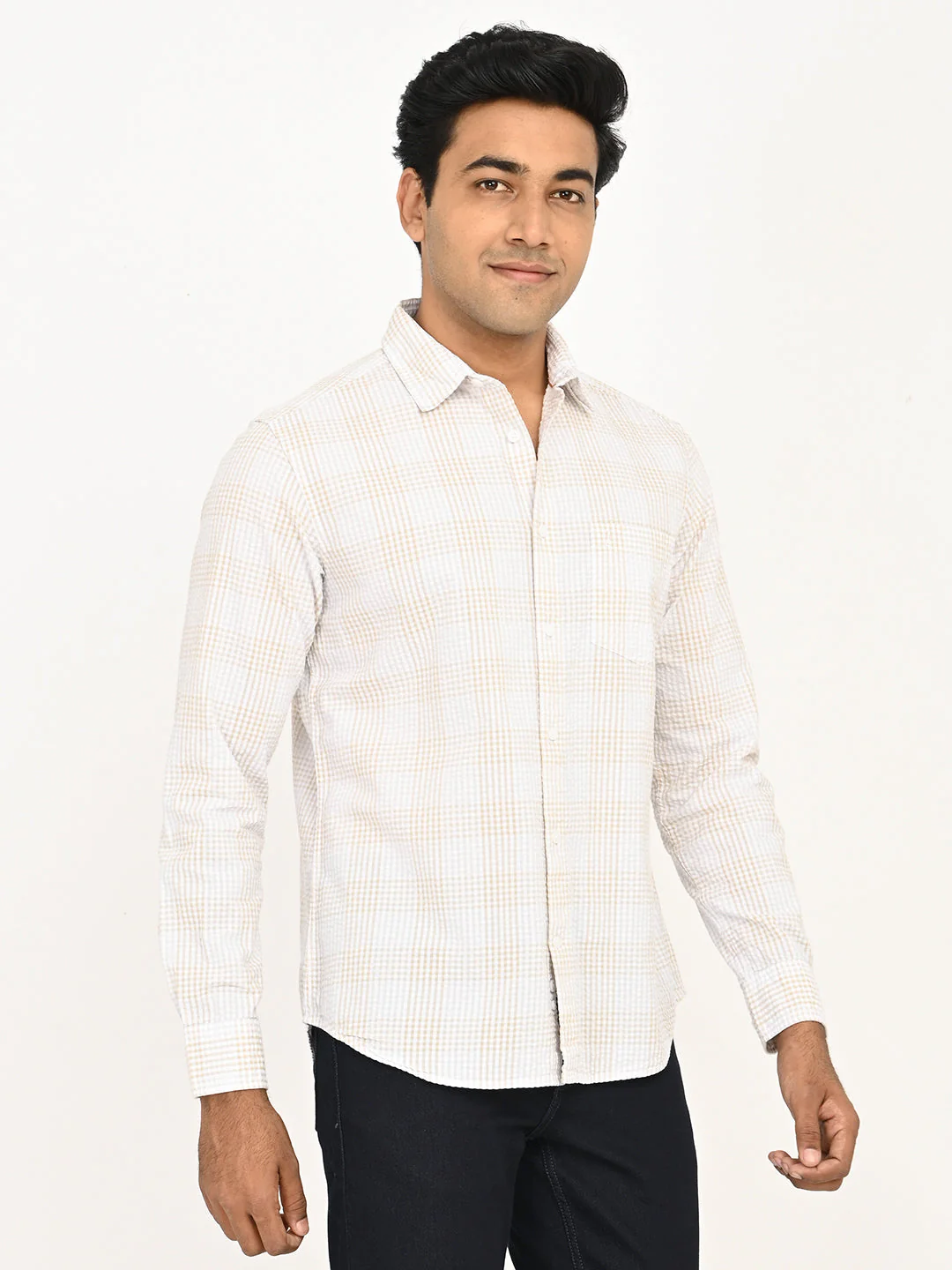 Men's Printed Full Sleeves Cotton Shirt - Image 3