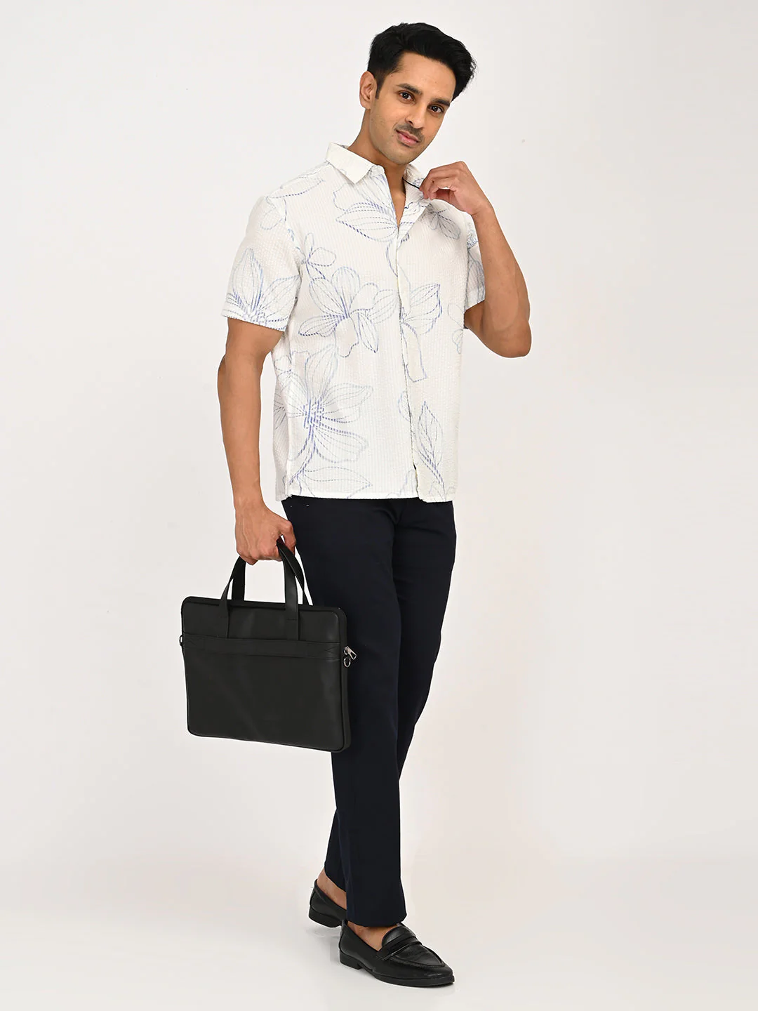 Men's Printed Half Sleeves Cotton Shirt - Image 6