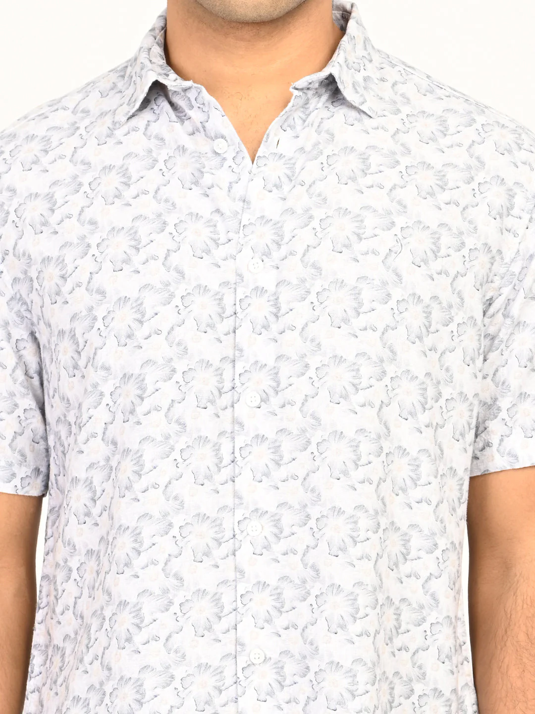 Men's Printed Half Sleeves Viscose Blend Shirt - Image 5