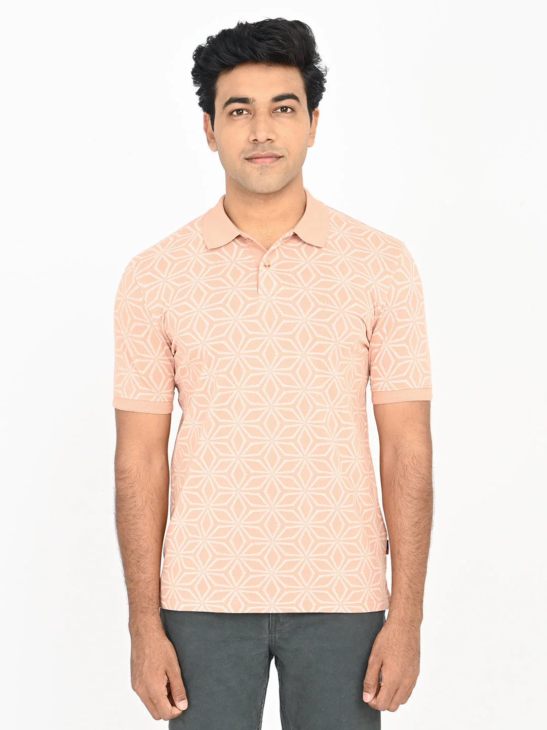 Men's Printed Polo T-Shirt