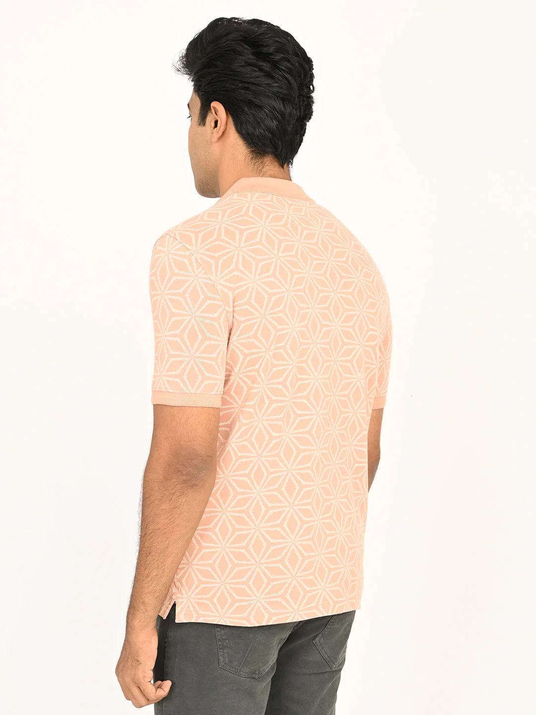 Men's Printed Polo T-Shirt - Image 4