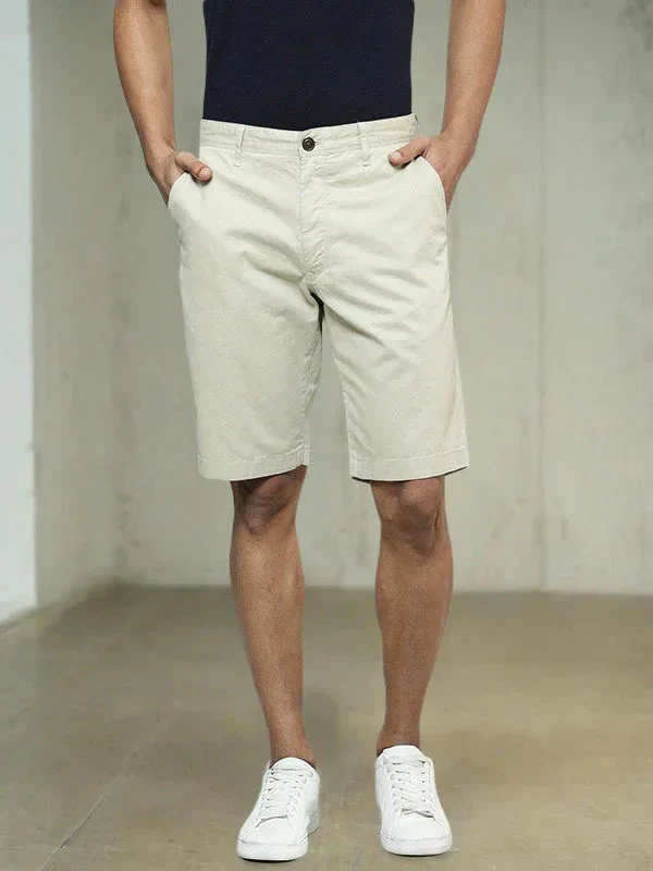 Men's Solid Cotton Shorts - Image 11