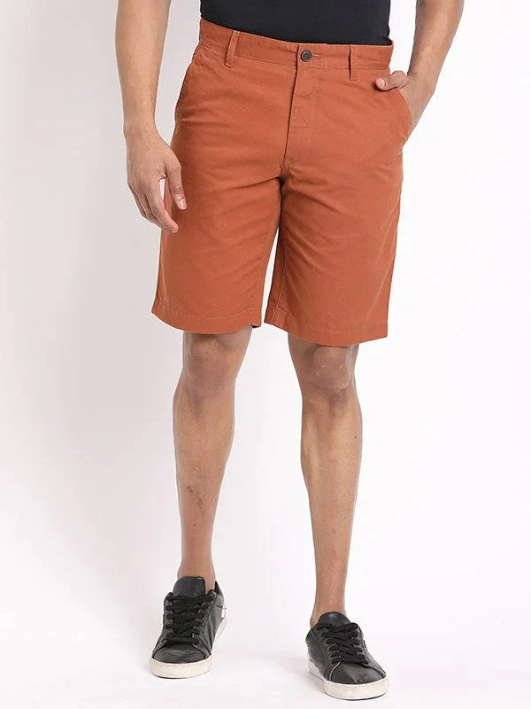 Men's Solid Cotton Shorts - Image 17
