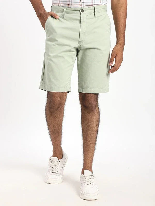 Men's Solid Cotton Shorts - Image 18