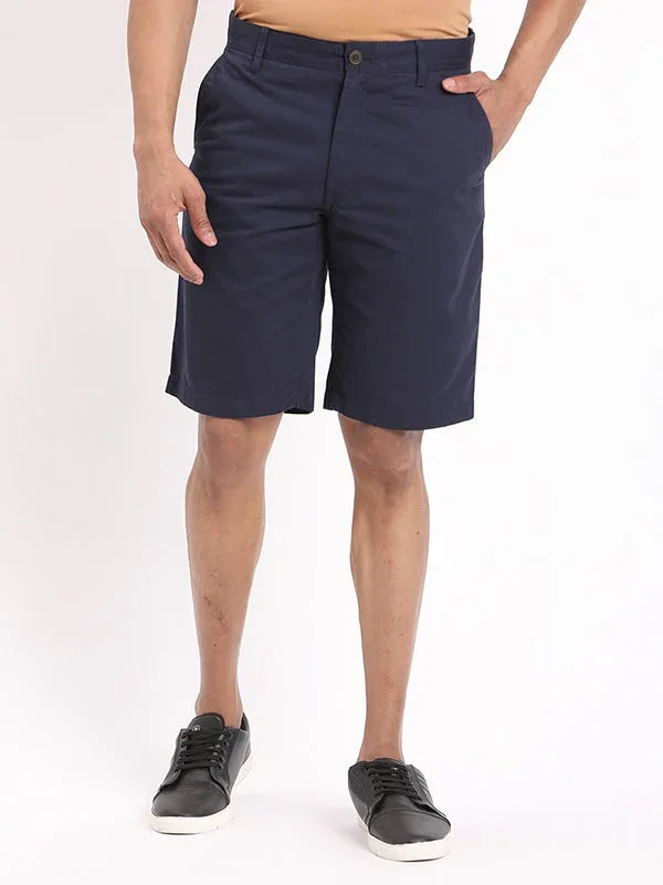 Men's Solid Cotton Shorts