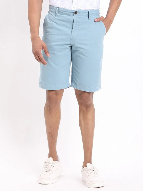 Men's Solid Cotton Shorts - Image 11