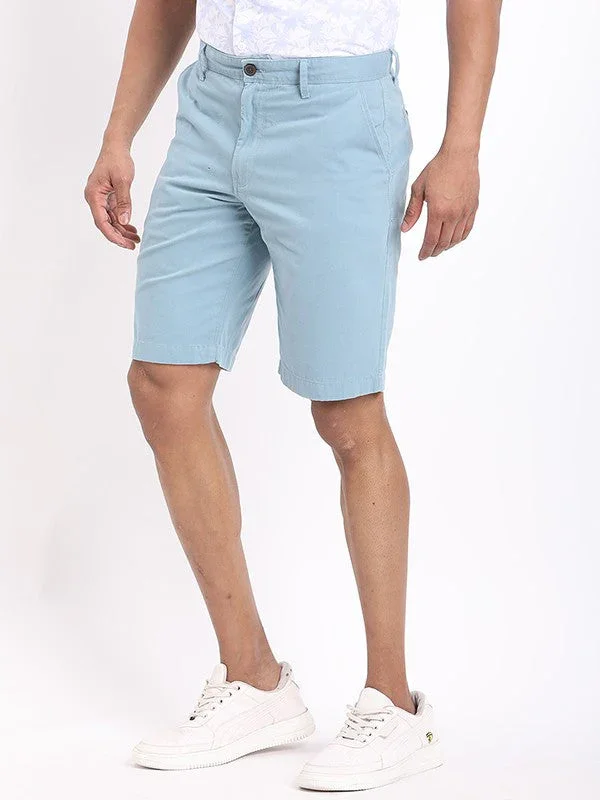 Men's Solid Cotton Shorts - Image 12