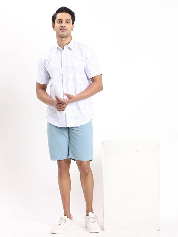 Men's Solid Cotton Shorts - Image 15