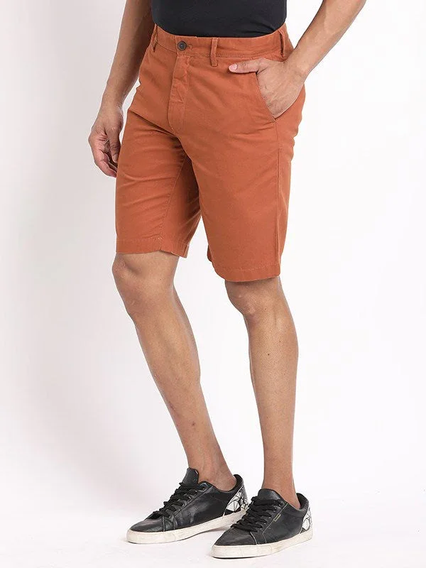 Men's Solid Cotton Shorts - Image 17