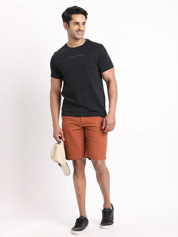 Men's Solid Cotton Shorts - Image 20