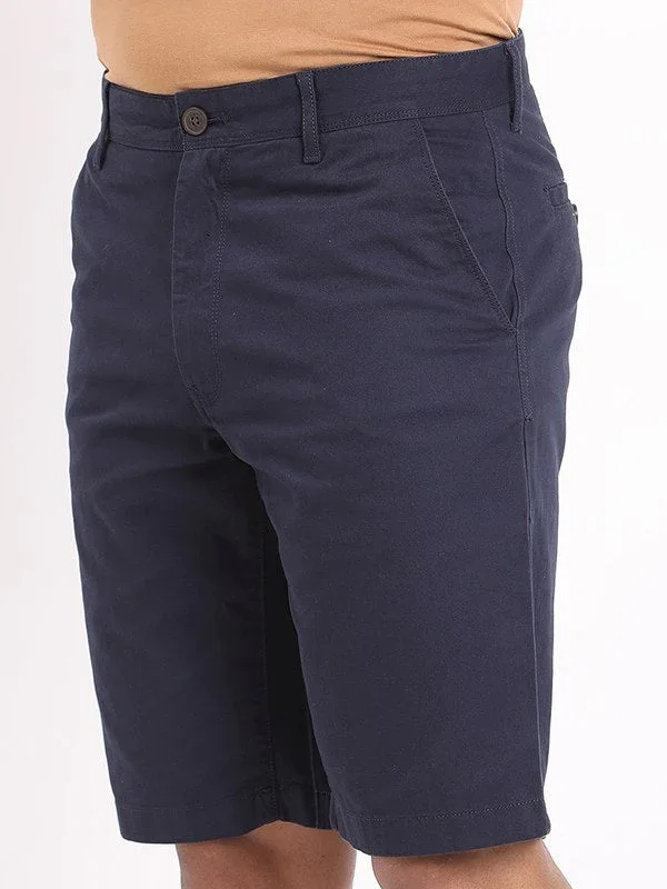 Men's Solid Cotton Shorts - Image 3
