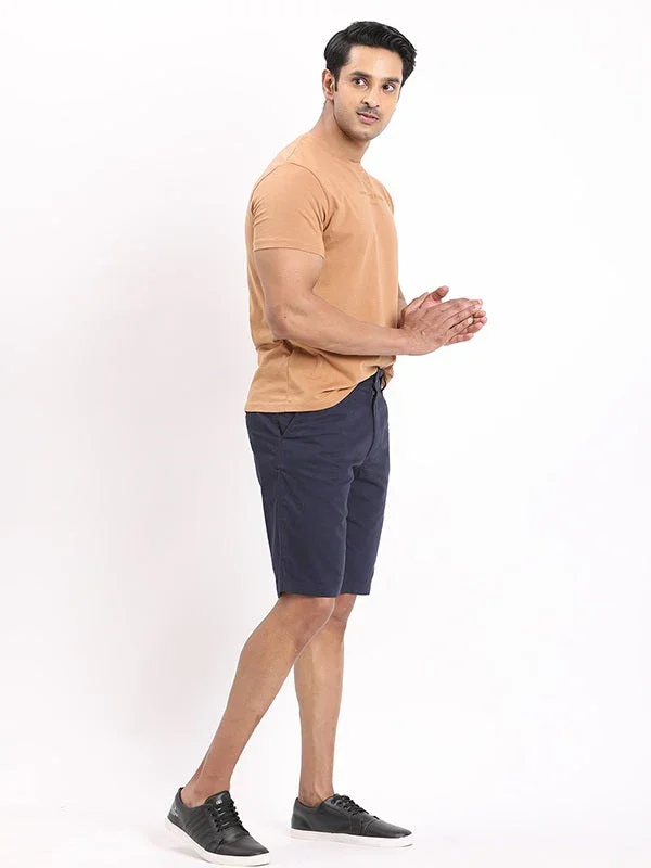 Men's Solid Cotton Shorts - Image 5