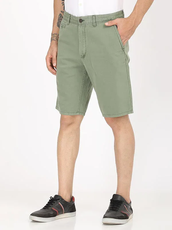 Men's Solid Cotton Shorts - Image 2