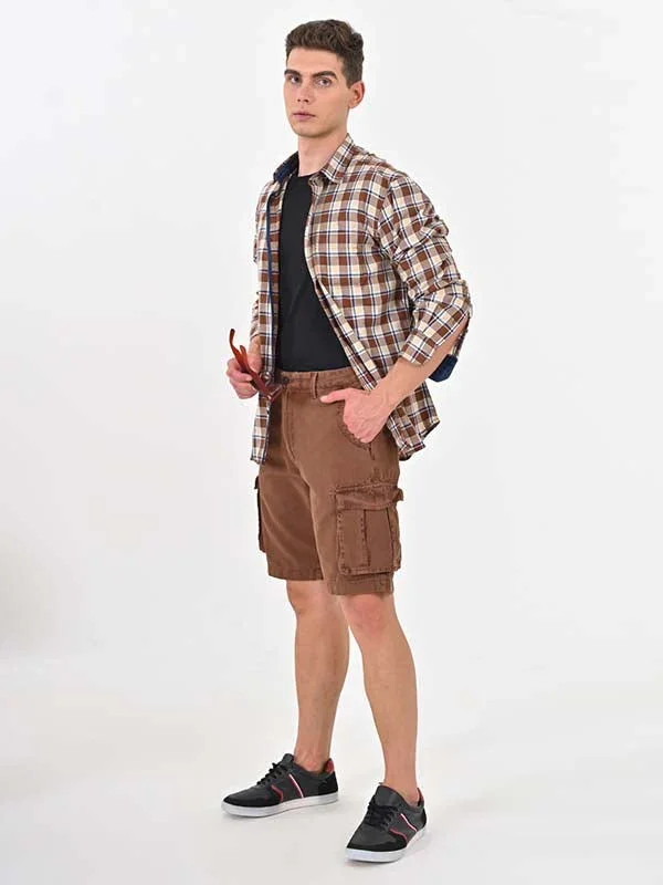 Men's Solid Cotton Shorts - Image 8