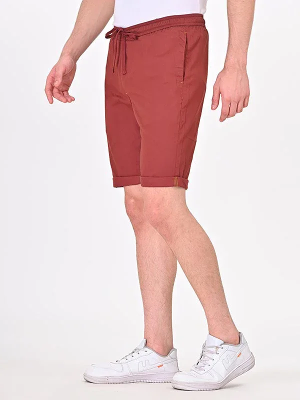 Men's Solid Cotton Shorts - Image 14