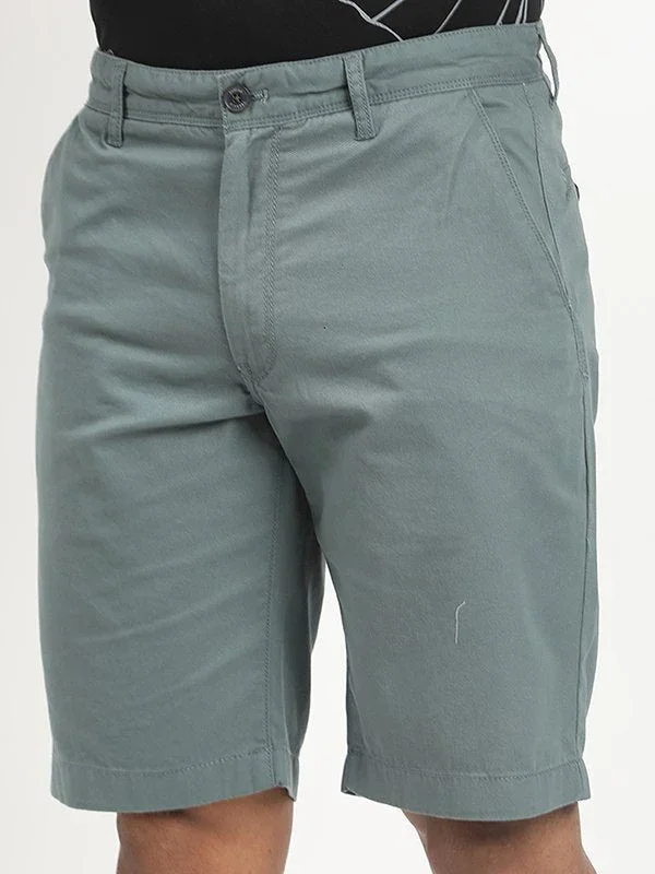 Men's Solid Cotton Shorts - Image 3