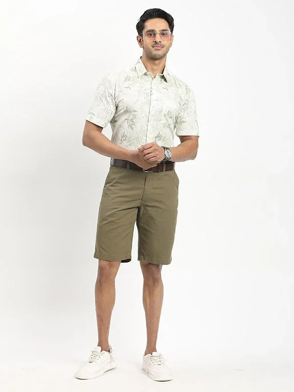 Men's Solid Cotton Shorts - Image 9