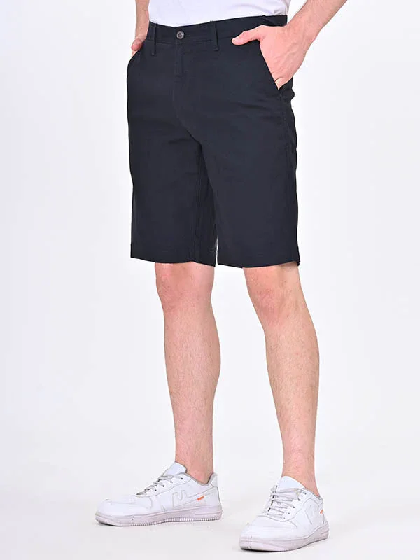 Men's Solid Cotton Stretch Shorts - Image 22