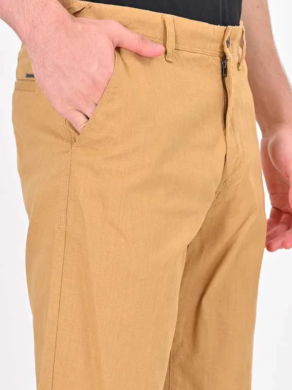 Men's Solid Cotton Stretch Shorts - Image 3