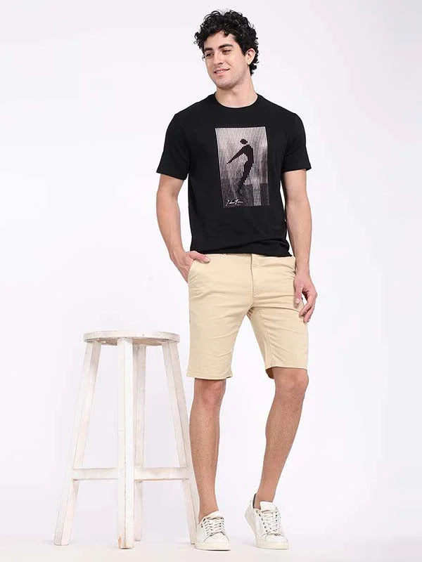 Men's Solid Cotton Stretch Shorts - Image 4