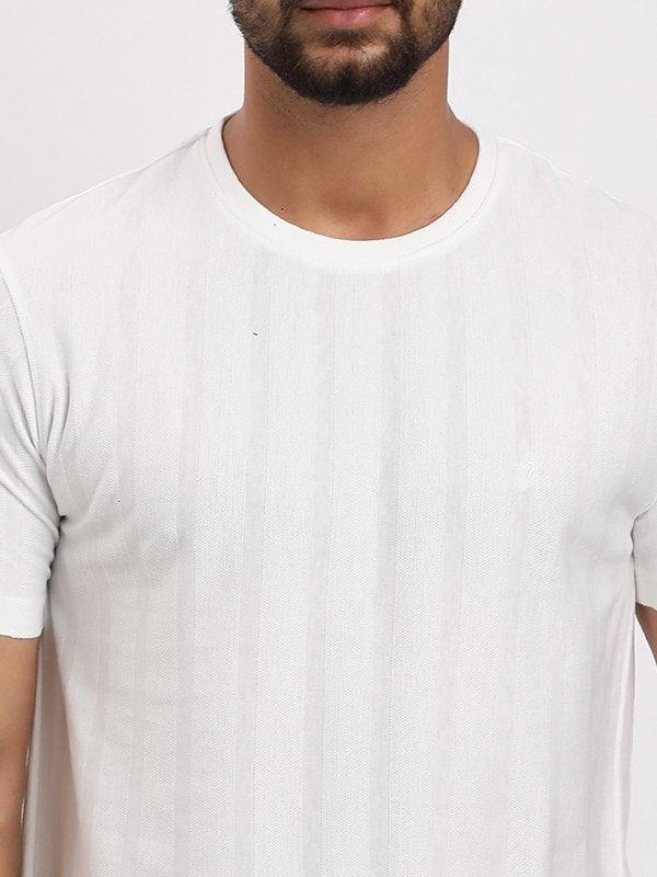 Men's Solid Crew Neck T-Shirt - Image 3