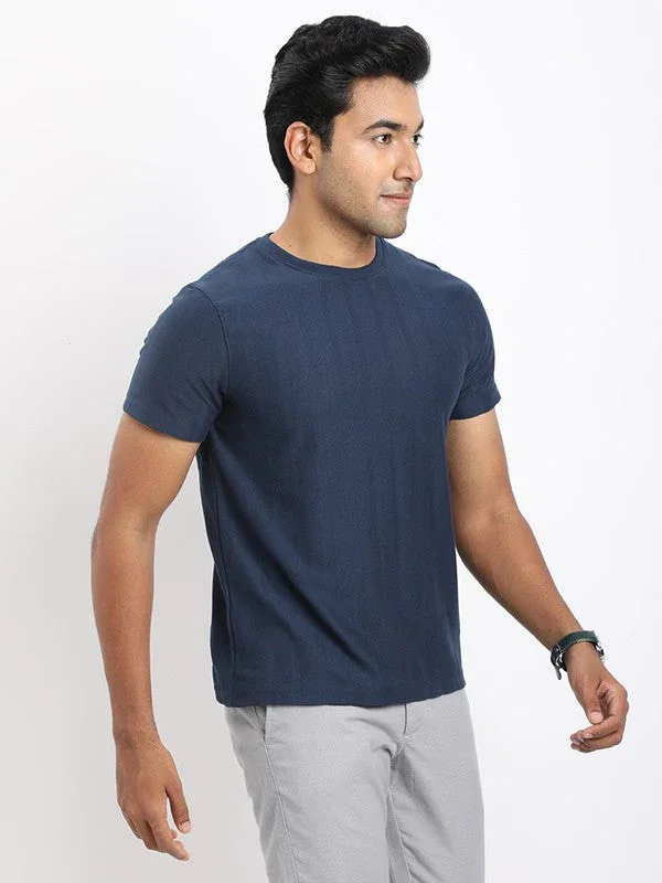 Men's Solid Crew Neck T-Shirt - Image 7