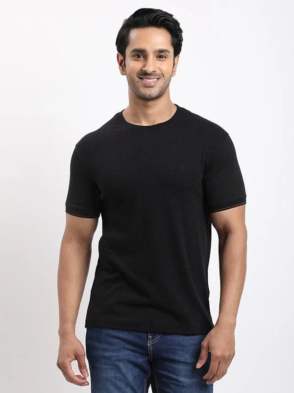 Men's Solid Crew Neck T-Shirt - Image 6