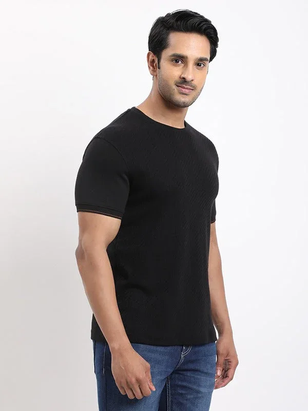 Men's Solid Crew Neck T-Shirt - Image 7