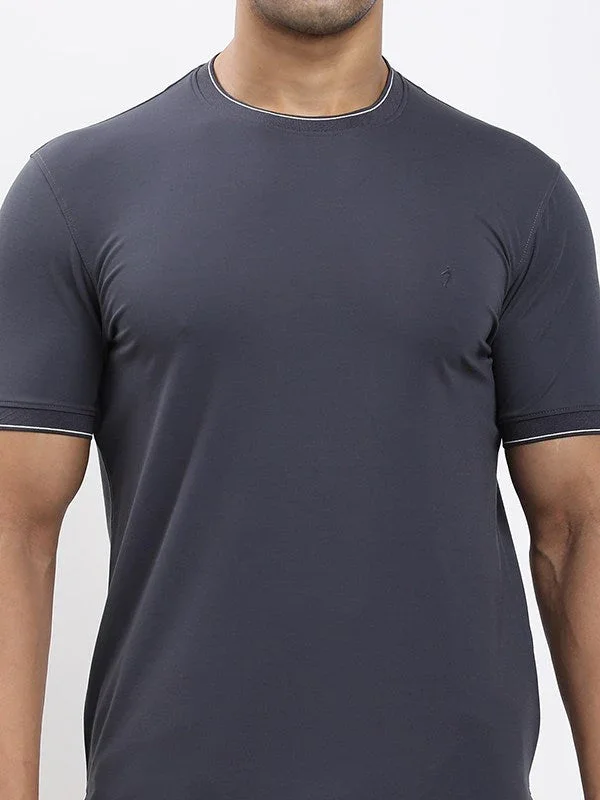 Men's Solid Crew Neck T-Shirt - Image 13