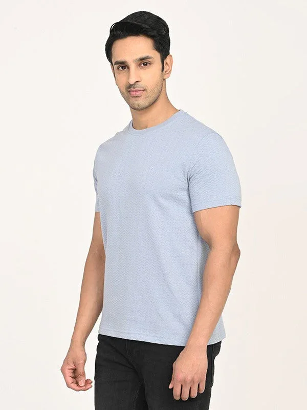 Men's Solid Crew Neck T-Shirt - Image 2