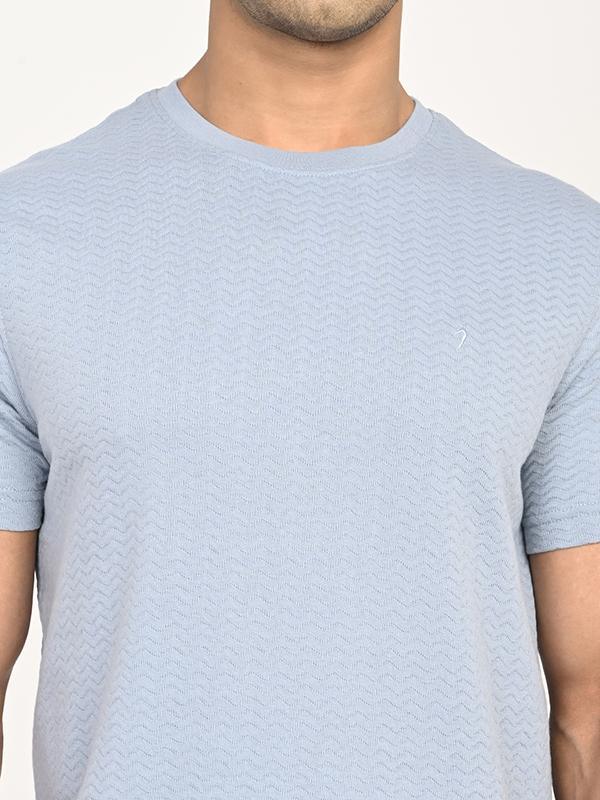 Men's Solid Crew Neck T-Shirt - Image 3