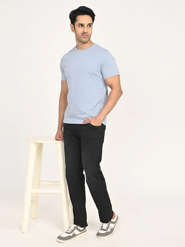 Men's Solid Crew Neck T-Shirt - Image 5