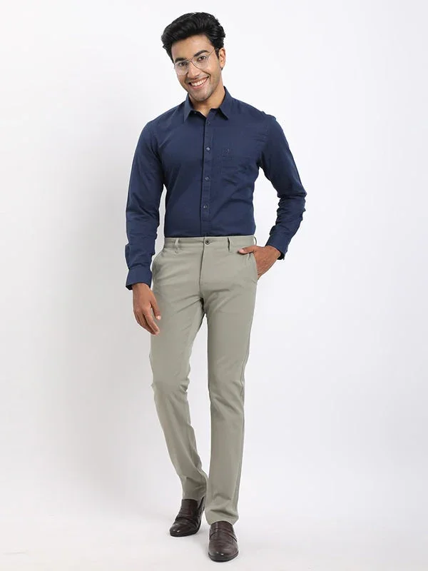 Men's Solid Full Sleeves Cotton Blend Shirt - Image 15
