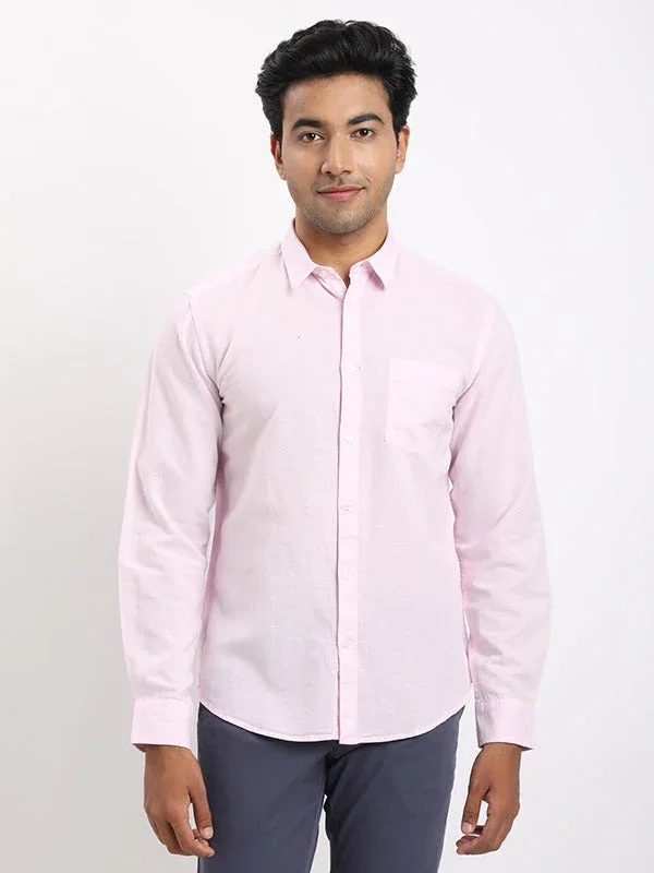 Men's Solid Full Sleeves Cotton Blend Shirt - Image 16