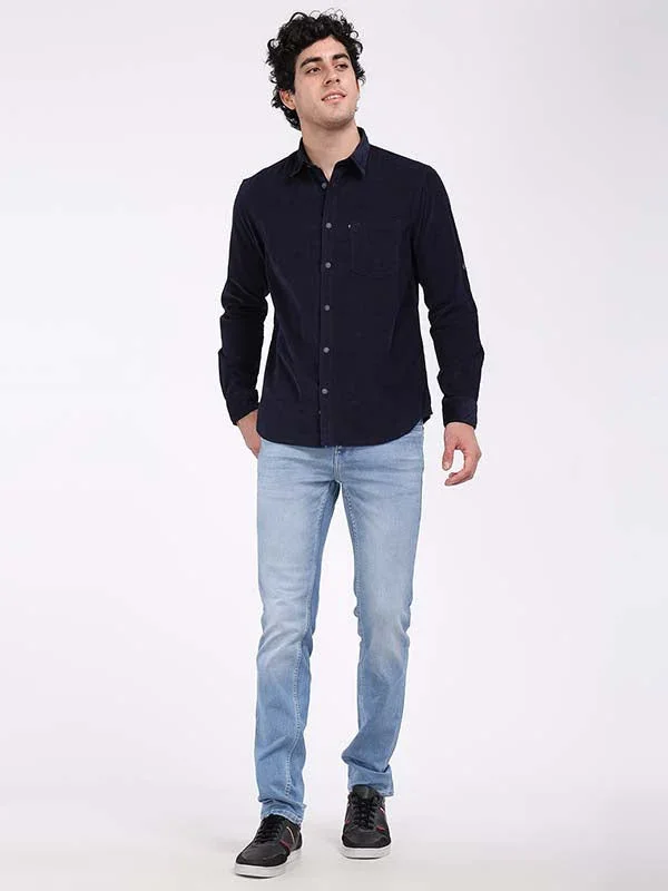 Men's Solid Full Sleeves Cotton Blend Shirt - Image 8