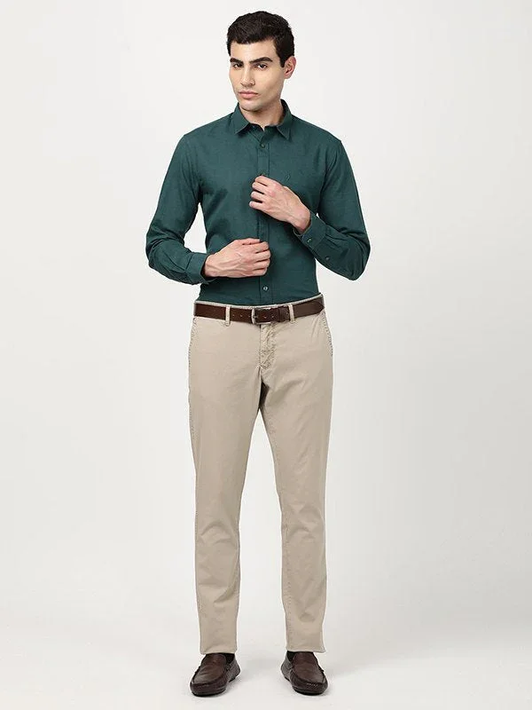 Men's Solid Full Sleeves Cotton Blend Shirt - Image 13
