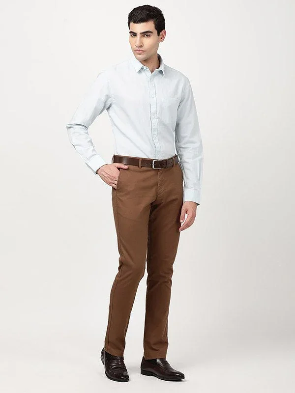 Men's Solid Full Sleeves Cotton Blend Shirt - Image 18