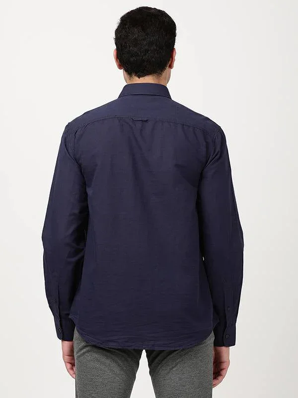 Men's Solid Full Sleeves Cotton Blend Shirt - Image 28