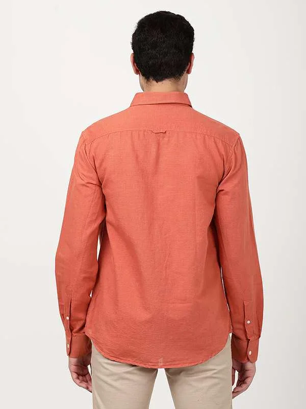 Men's Solid Full Sleeves Cotton Blend Shirt - Image 33