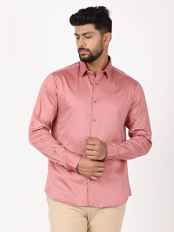 Men's Solid Full Sleeves Cotton Blend Shirt - Image 21