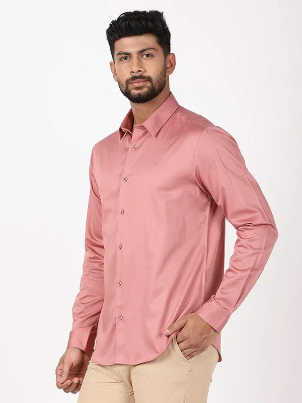 Men's Solid Full Sleeves Cotton Blend Shirt - Image 22