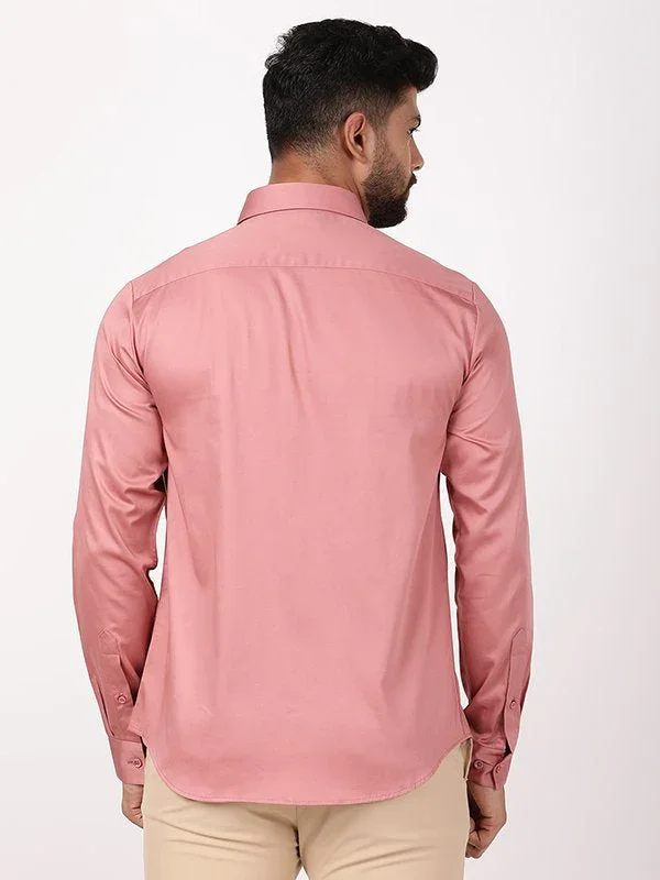 Men's Solid Full Sleeves Cotton Blend Shirt - Image 24
