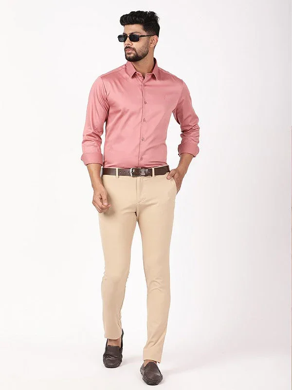 Men's Solid Full Sleeves Cotton Blend Shirt - Image 25