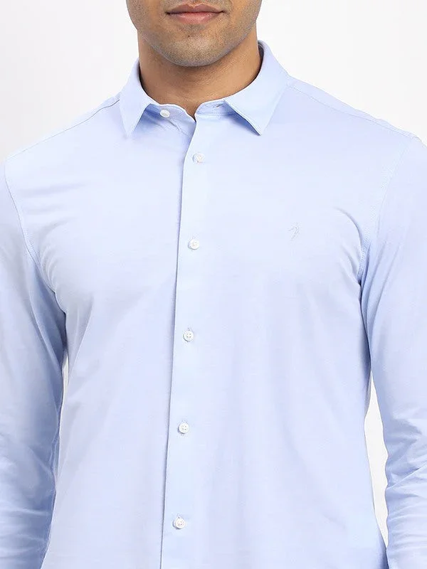 Men's Solid Full Sleeves Cotton Blend Shirt - Image 8