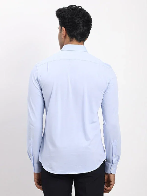Men's Solid Full Sleeves Cotton Blend Shirt - Image 9