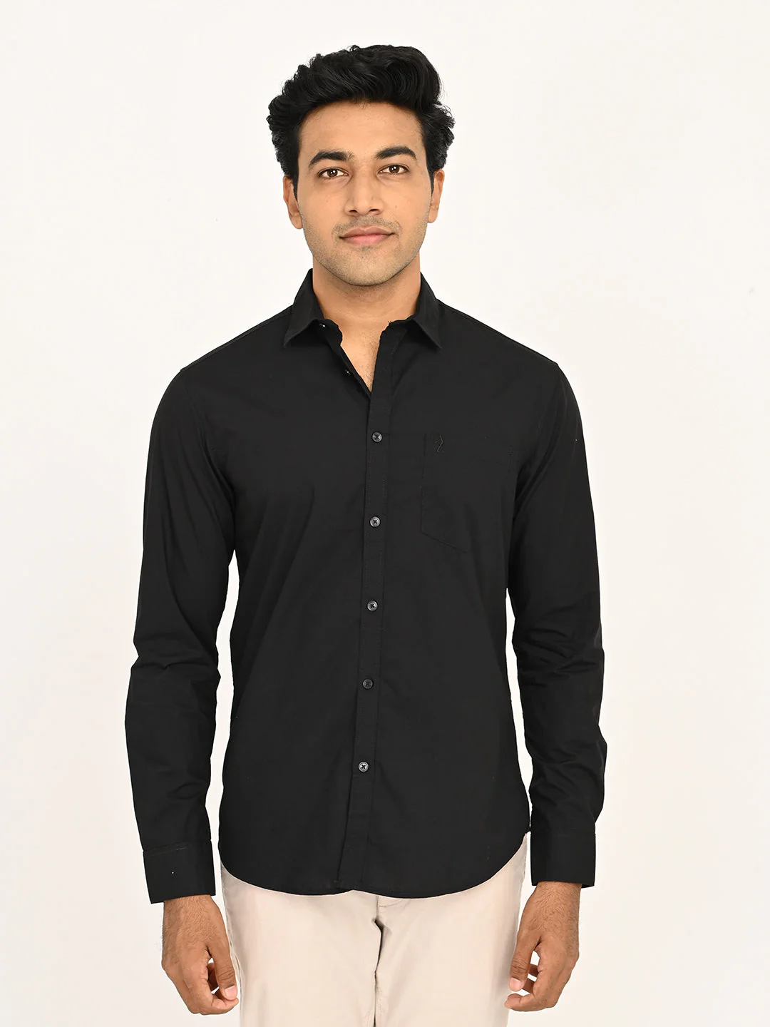 Men's Solid Full Sleeves Cotton Shirt - Image 11