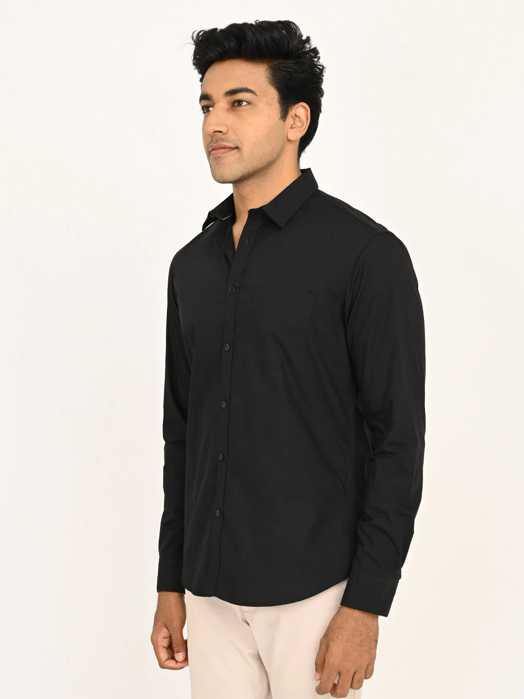 Men's Solid Full Sleeves Cotton Shirt - Image 12