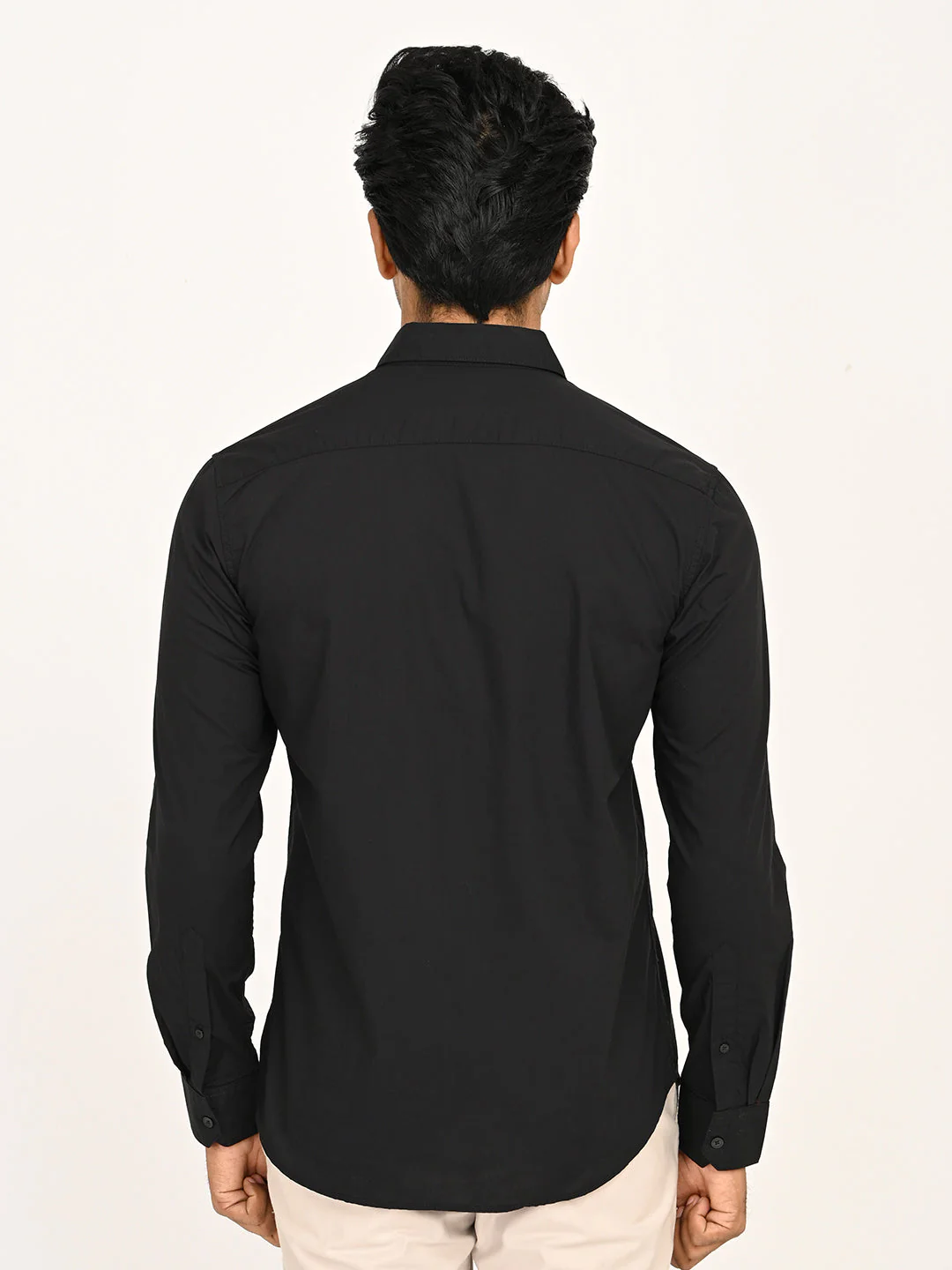 Men's Solid Full Sleeves Cotton Shirt - Image 14